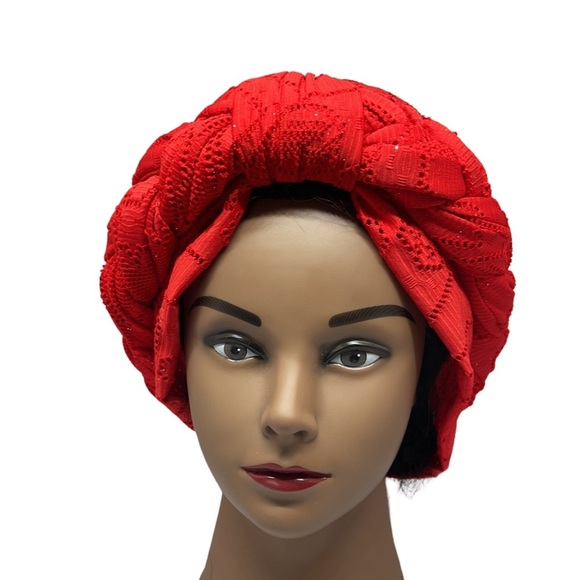 Twisted pleated Turban - Picture 1 of 4